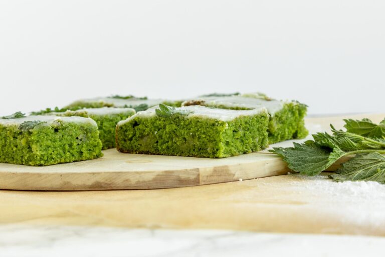 Stinging nettle cake