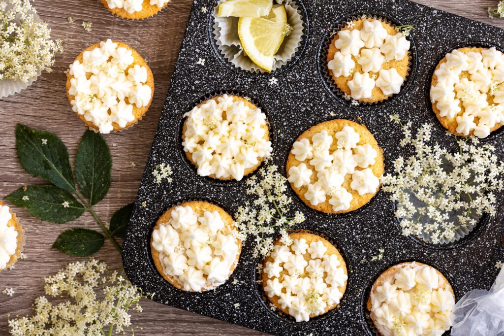 elderflower and lemon cupcakes