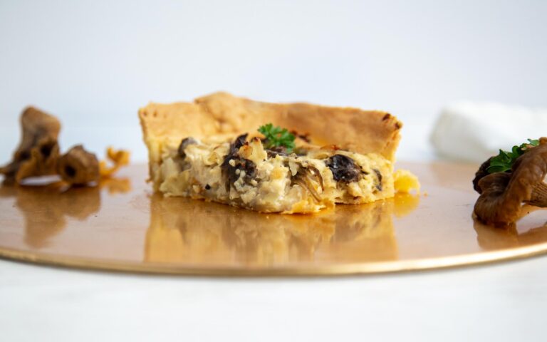 Wild Mushroom and Chicken Quiche wild mushroom quiche