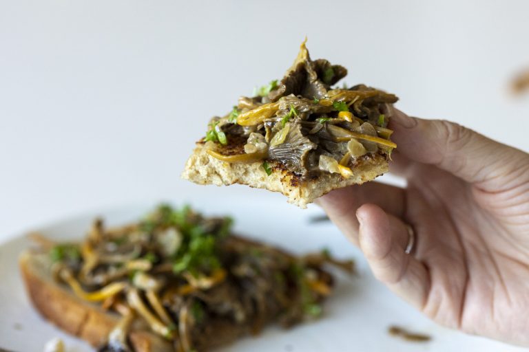 Funnel Chanterelle Toast funnel chanterelle toast