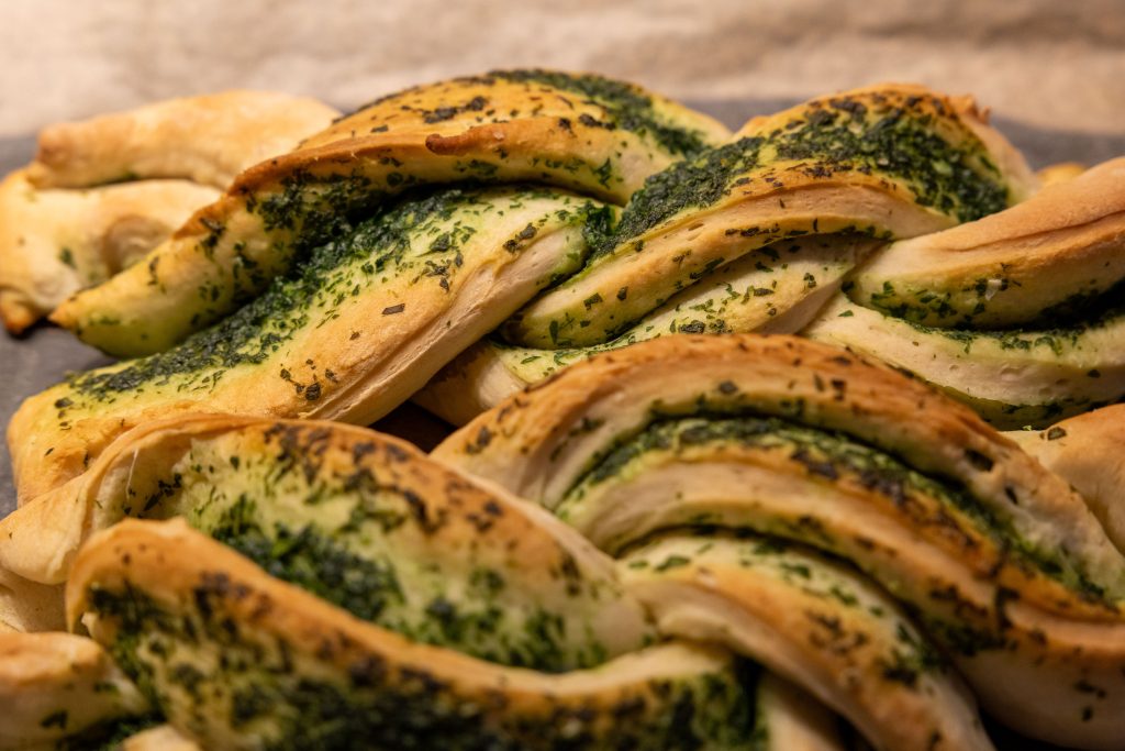 Wild Garlic Bread Twists